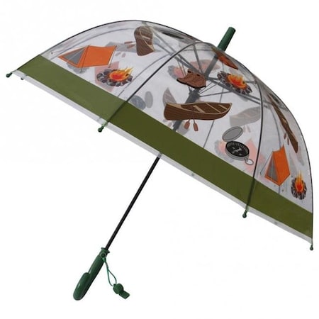 Foxfire Foxfire FOX-622-37 Childrens Camping Umbrella; Clear & Green FOX-622-37